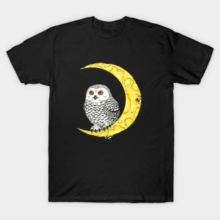 Owl and moon T-Shirt